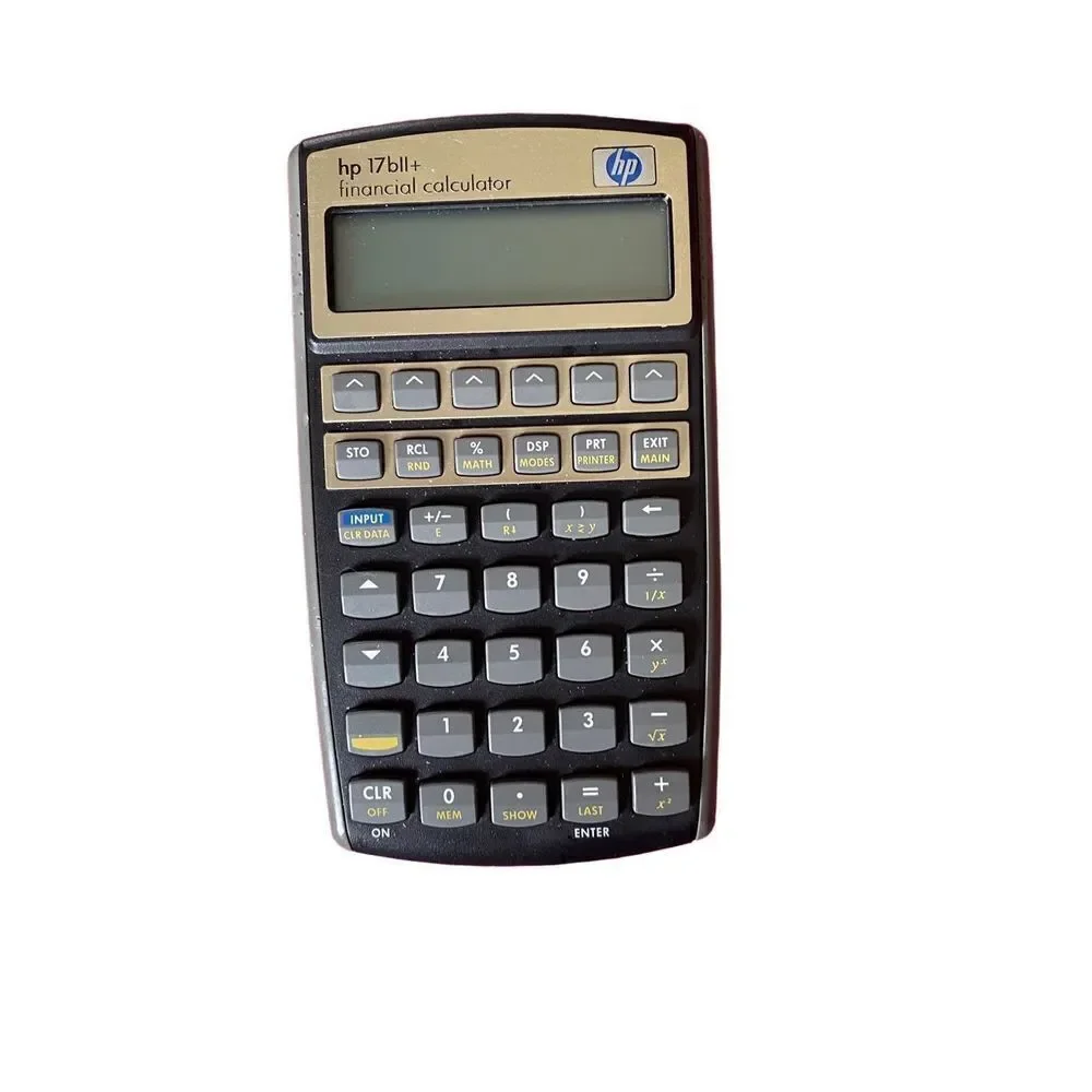 HP 17bll ￼ financial calculator, silver vintage needs batteries ￼